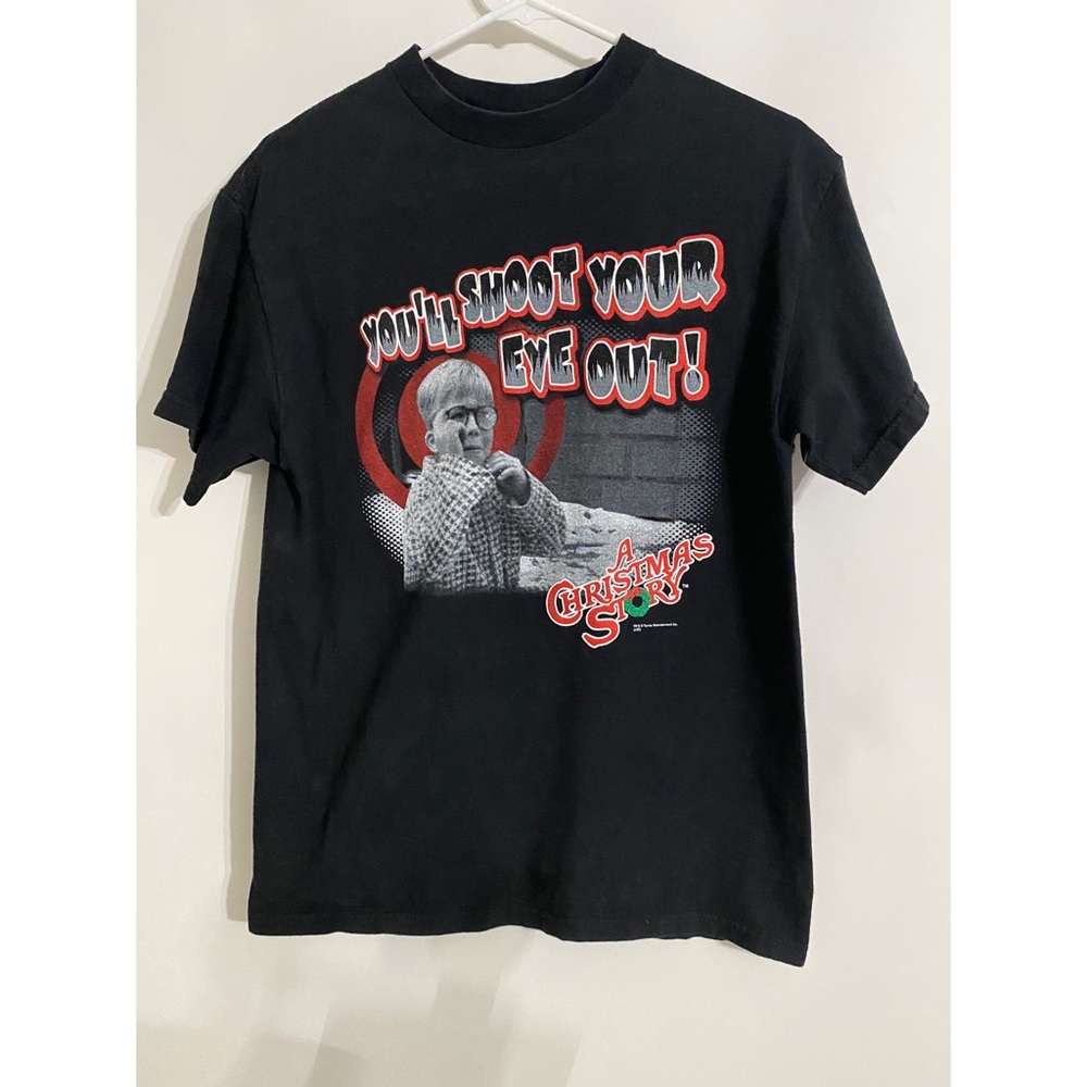 Size Medium Men’s Christmas Story ”You’ll Shoot Your Eye Out!” Black T-Shirt